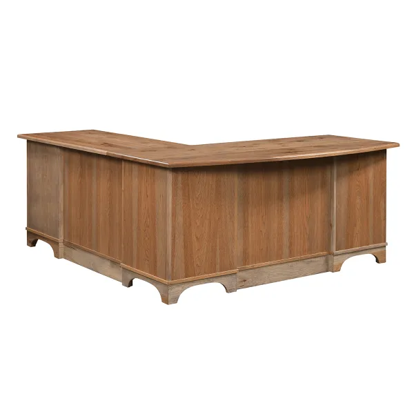 Amish Finley L Corner Desk with Lift