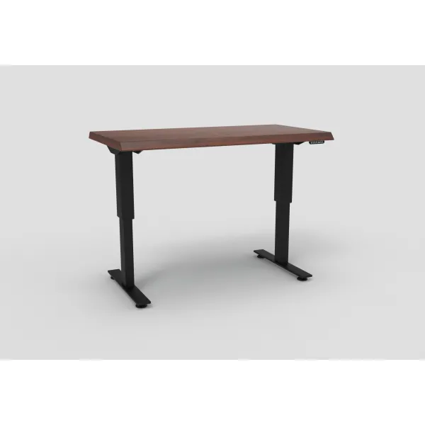 Amish Adona Adjustable Height Desk with Live Edge