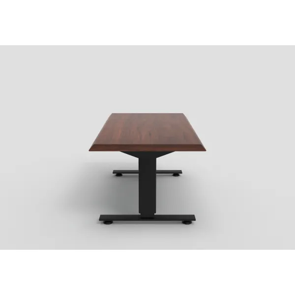 Amish Adona Adjustable Height Desk with Live Edge