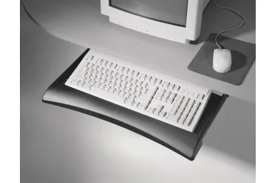 Keyboard Tray with Sloped Edge