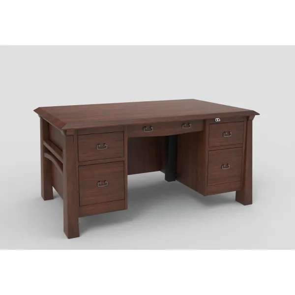 Artesa Sit-To-Stand Double Pedestal Desk