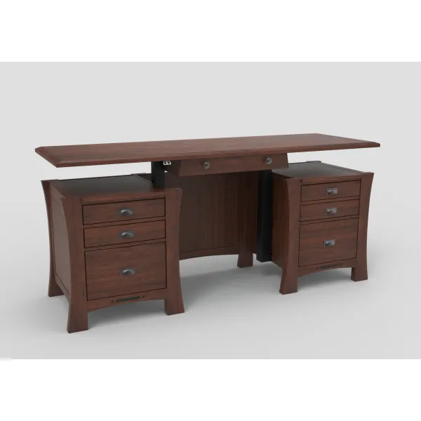 Arts & Crafts Adjustable Height Amish Executive Desk