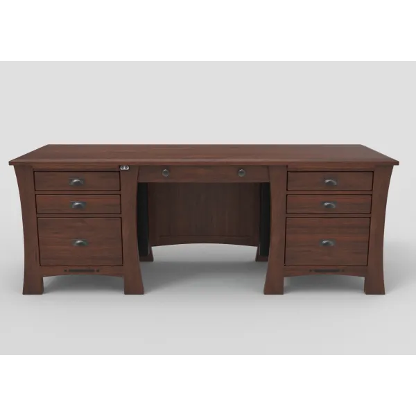 Arts & Crafts Adjustable Height Amish Executive Desk