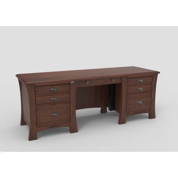 Arts & Crafts Adjustable Height Amish Executive Desk