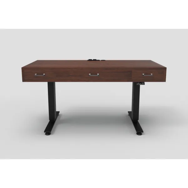 Amish Bordeaux Solid Wood Adjustable Lift Desk