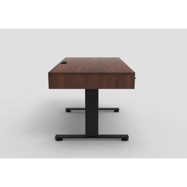 Amish Bordeaux Solid Wood Adjustable Lift Desk