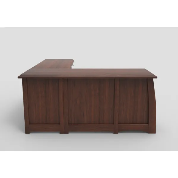 Amish Built Boulder Creek Sit-To-Stand 8 Drawer L Desk