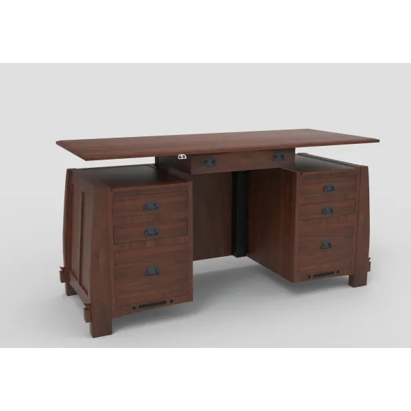 Colebrook Amish Built Executive Sit stand Adjustable Height Desk