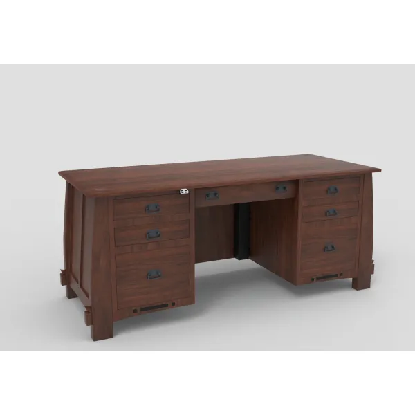 Colebrook Amish Built Executive Sit stand Adjustable Height Desk