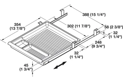 3 Compartments Pencil Drawer