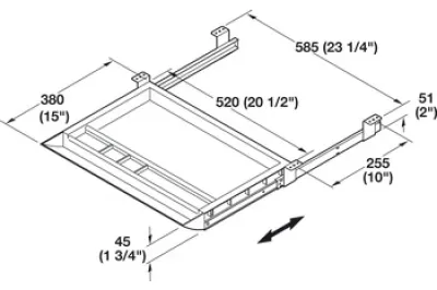 5 Compartments Pencil Drawer