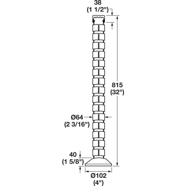 Vertebra Round Cable Manager, Vertical System