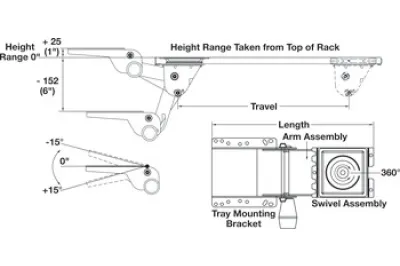 Keyboard Tray Combo Pack with Touch Knob Adjustment