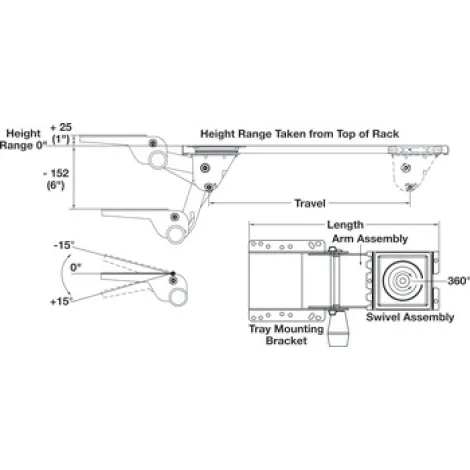 Keyboard Tray Combo Pack with Touch Knob Adjustment Keyboard Tray Combo Pack with Touch Knob Adjustment