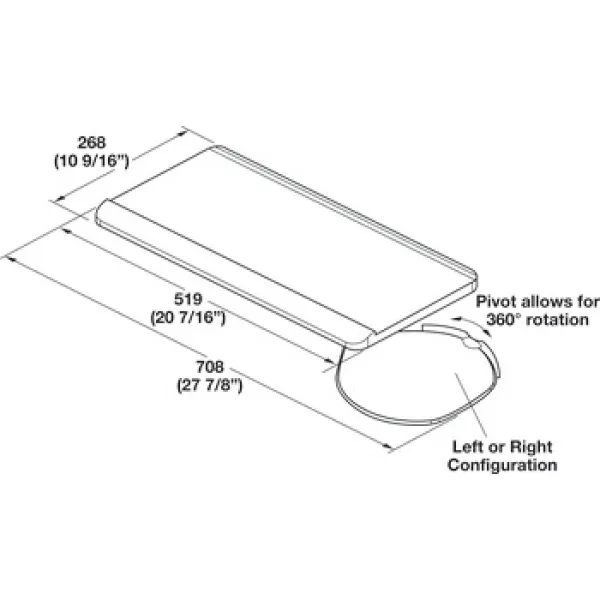Keyboard Arm and Tray Combo Pack with Lift-N-Lock Adjustment