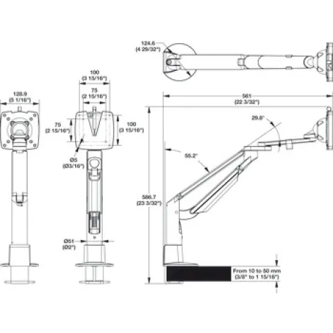 CLU Plus Arm for Large Monitors CLU Plus Arm for Large Monitors