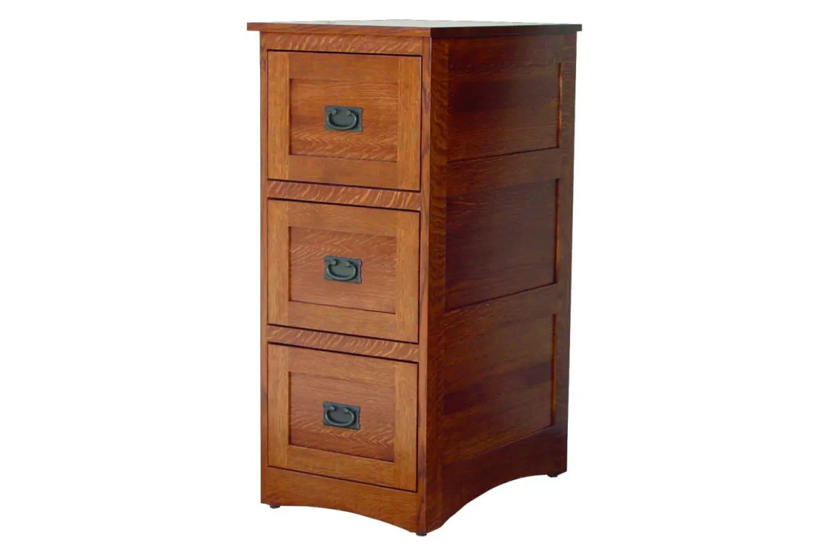 Deluxe 3 Drawer File Cabinet Mission Style