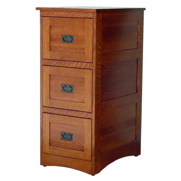 Deluxe 3 Drawer File Cabinet Mission Style
