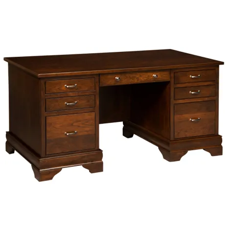 Amish Fairfield Lift Top Sit-to-stand Hardwood Executive Desk