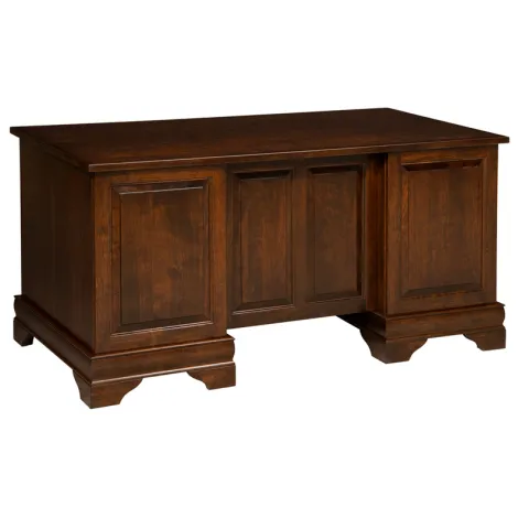 Amish Fairfield Lift Top Sit-to-stand Hardwood Executive Desk