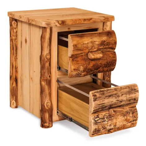 Fireside Rustic 2 Drawer File Cabinet