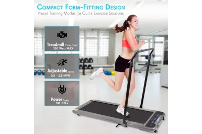 Folding Electric Treadmill with Digital Display – Home Workouts Jogging Walking Exercise