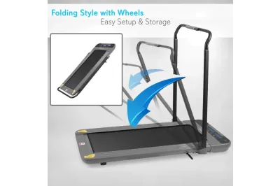 Folding Electric Treadmill with Digital Display – Home Workouts Jogging Walking Exercise