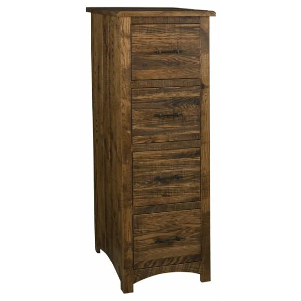 Barn Floor 4 Drawer File Cabinet
