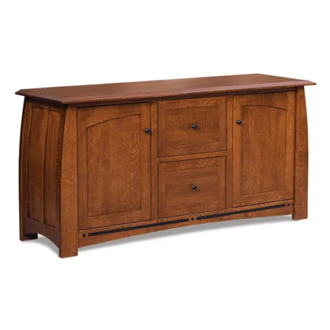 Boulder Creek 2 Drawer 2 Door Lateral File Console