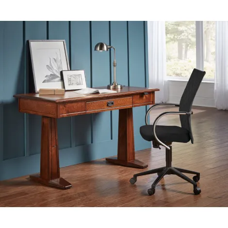 Amish Grant Sit-To-Stand Solid Wood Writer's Desk