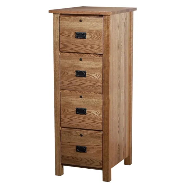 Classic Mission 4 Drawer File Cabinet