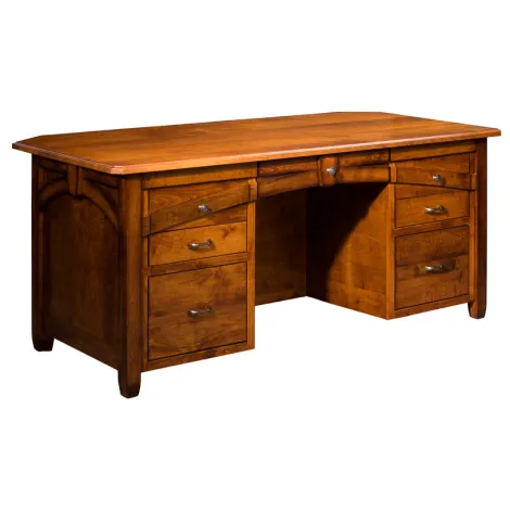 Kensing Amish Solid Wood, Hand Crafted Executive Sit-Stand Desk Kensing Amish Solid Wood, Hand Crafted Executive Sit-Stand Desk