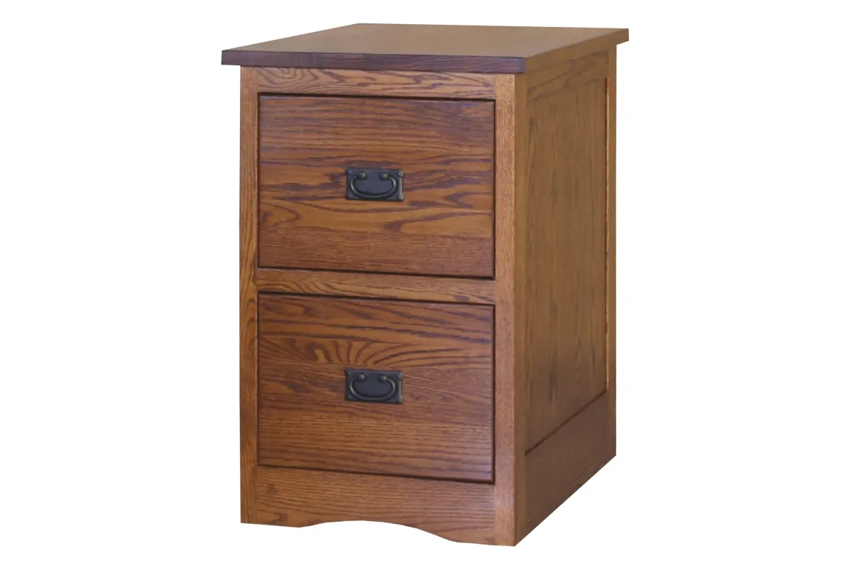 Mission File Cabinet w/ Flush Flat Front