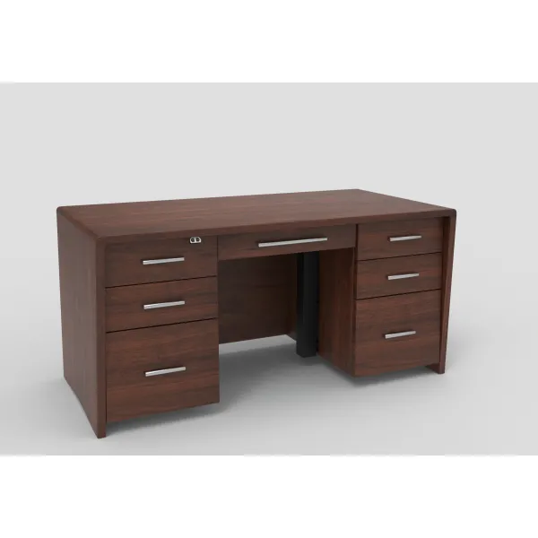 Amish Nova Adjustable Sit-to-Stand Solid Wood Executive Desk