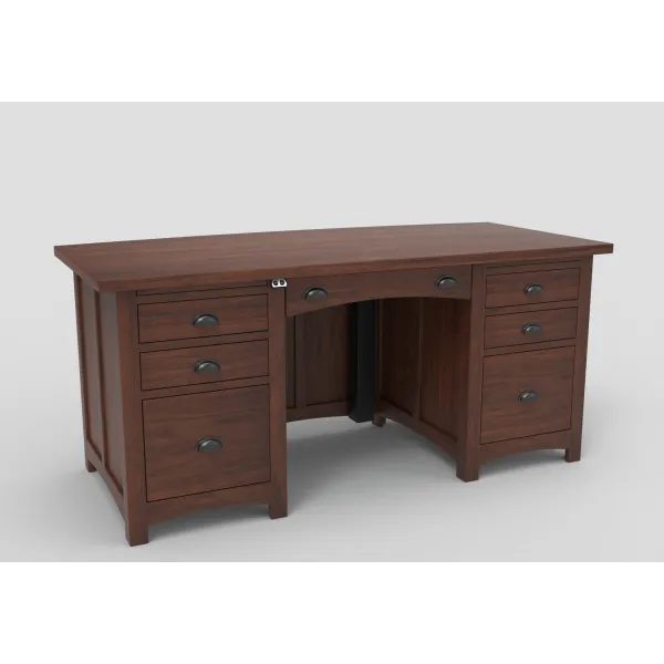 Amish Built Oakwood Adjustable Lift-top Executive Desk