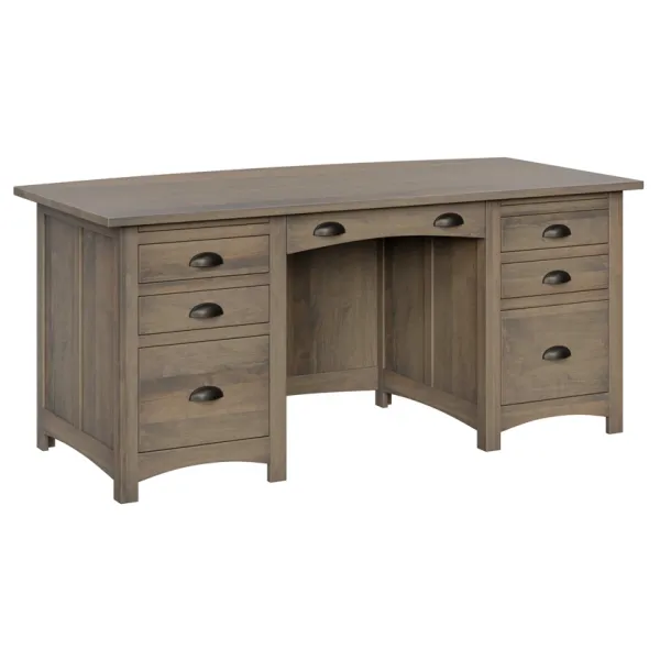 Amish Built Oakwood Adjustable Lift-top Executive Desk