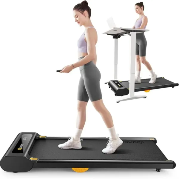 Portable Walking Treadmill 2.25HP with 265 lbs Weight Capacity Remote Control LED Display