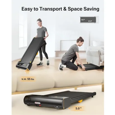 Portable Walking Treadmill 2.25HP with 265 lbs Weight Capacity Remote Control LED Display Portable Walking Treadmill 2.25HP with 265 lbs Weight Capacity Remote Control LED Display