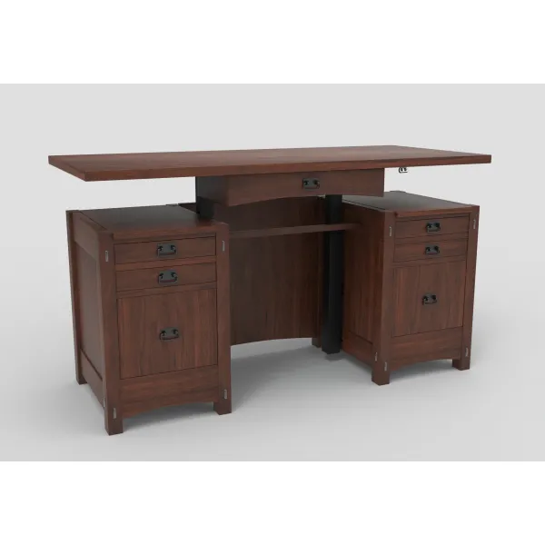 Signature Mission Amish Adjustable Height Secretary Desk