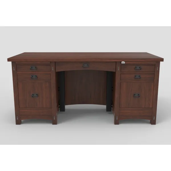 Signature Mission Amish Adjustable Height Secretary Desk
