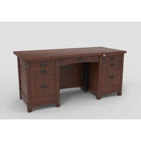 Signature Mission Amish Adjustable Height Secretary Desk