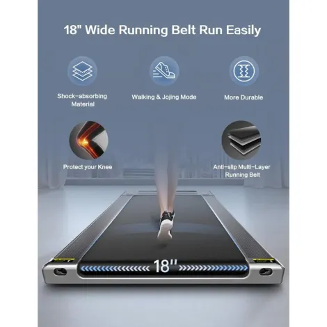 Tread Belt Super Slim Mini Slow Running Treadmill with Smart Remote and Workout App Tread Belt Super Slim Mini Slow Running Treadmill with Smart Remote and Workout App