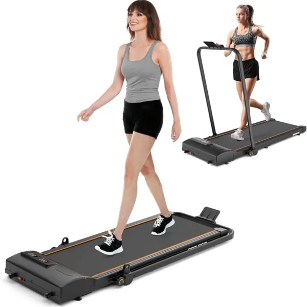 Treadmill-Walking Pad-Under Desk Treadmill, 2 in 1 Folding Treadmill 265 lbs Capacity 