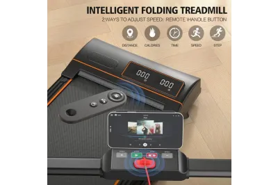 Treadmill-Walking Pad-Under Desk Treadmill, 2 in 1 Folding Treadmill 265 lbs Capacity 