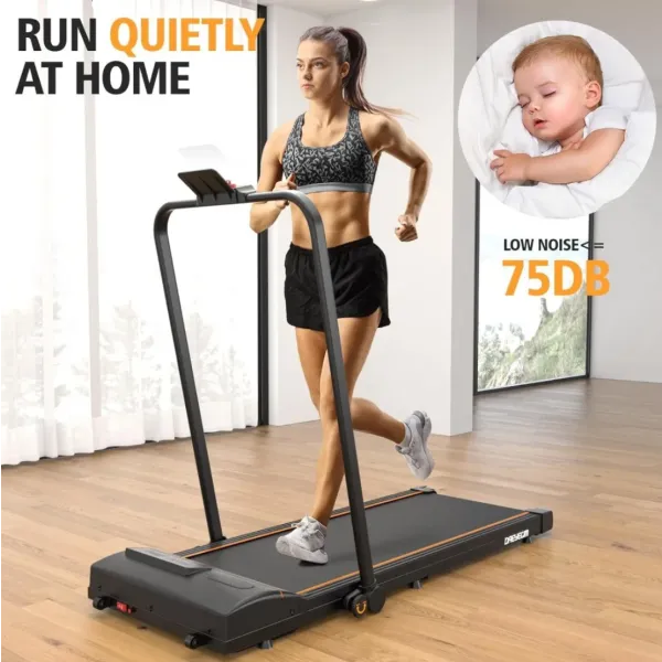Treadmill-Walking Pad-Under Desk Treadmill, 2 in 1 Folding Treadmill 265 lbs Capacity 