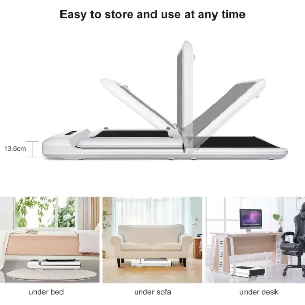 Ultra Slim Foldable Walking Pad with Smart FoldFree Installation Gym Running Freight Free Treadmill for Home Large