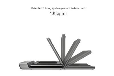 Ultra Slim Smart Fold Walking Pad, Portable Safety Non Holder Gym and Running Device 0.5-3.72MPH 