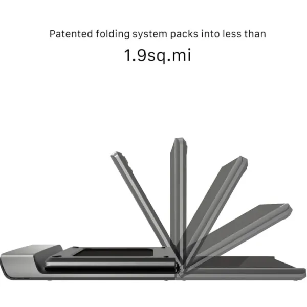 Ultra Slim Smart Fold Walking Pad, Portable Safety Non Holder Gym and Running Device 0.5-3.72MPH 
