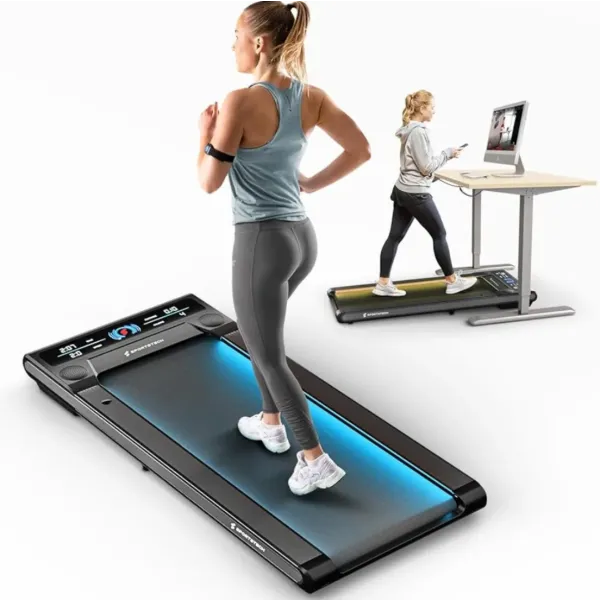 Walking Pad Treadmill Under Desk with Remote Control - 300 lbs Maximum Weight Capacity