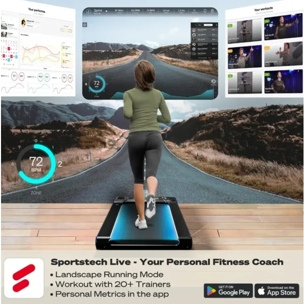 Walking Pad Treadmill Under Desk with Remote Control - 300 lbs Maximum Weight Capacity